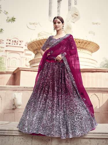 Designer Sequins Bridal Lehenga by maahi styles