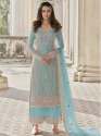 Fancy Embroidered And Sequins Palazzo Suit  thumb 4