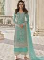 Fancy Embroidered And Sequins Palazzo Suit  thumb 9