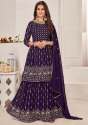 Fancy Georgette Sharara Embroidery Suit  thumb 1