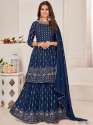 Fancy Georgette Sharara Embroidery Suit  thumb 3