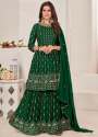 Fancy Georgette Sharara Embroidery Suit  thumb 4