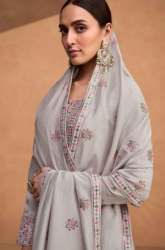 Fancy Grey Embroidery Kurti Pant Set