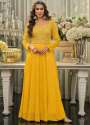Georgette Embroidered Long Anarkali Suit  thumb 1