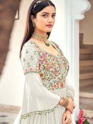 Long Georgette Embroidery And Sequin Suit