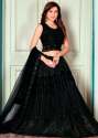 New Sequence Black Semi Stitch Lehenga Choli thumb 3