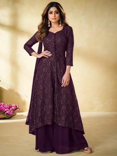 Women Fancy Plazzo Suit