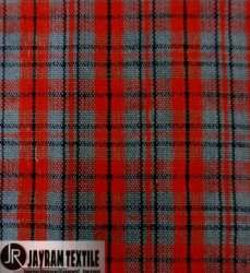 Check Cotton Printed Uniform Fabric 