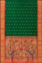 Paithani Silk Saree with Zari Butta  thumb 1