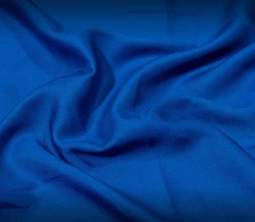 Fancy Plain Blue Fabric At Wholesale Rate by Vandeep International