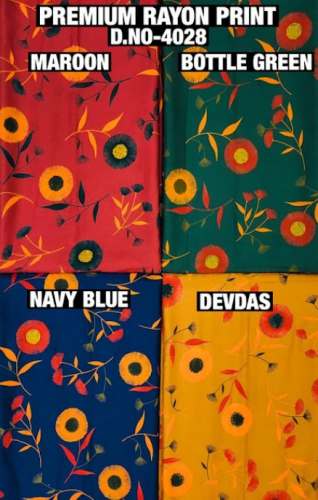 Rayon Printed Fabric At Wholesale Rate by Vandeep International