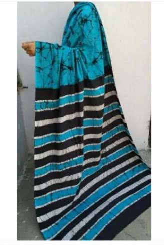 Hand Batik Print Cotton Saree