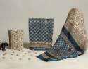 Block Printed Chanderi Dress Material  thumb 2