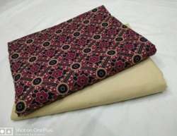 Cotton Block Printed Dress Material 