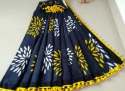 Unique Mulmul Cotton Block Print Saree With Pompom thumb 2