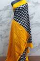 Party wear checkerd Cotton saree