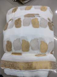 Dyeable Butta Chiffon Saree