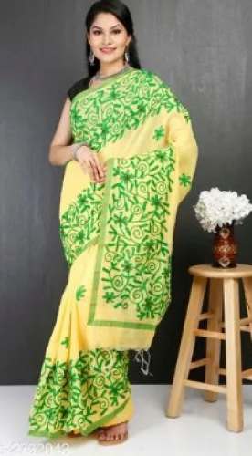 Handloom Cotton Silk Saree For Ladies by Chowdhury Saree Centre