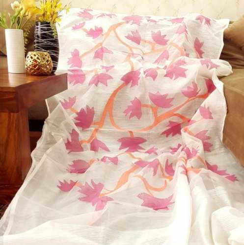 New Collection Organza Floral Printed Saree