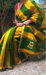 Double Color Fancy Saree For Women