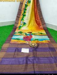 Kalamkari Print Handloom Saree