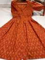 Ladies Beautiful Pure Ikkat Cotton Kurti  thumb 6