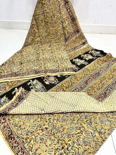 Ladies Pure Kalamkari cotton saree 