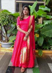 Ladies Fancy pink gown 