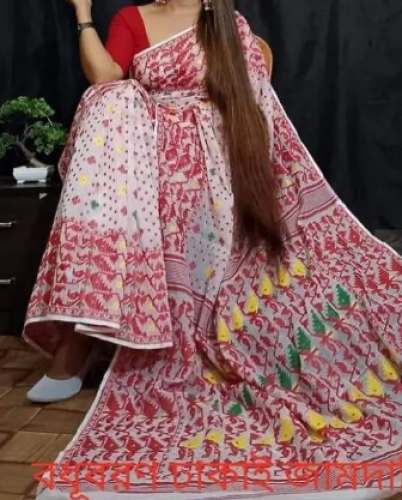 Traditional Dhakai Jamdani Saree  by Ladies Fashion Hub
