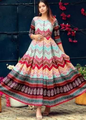 Floor length full ghera long gown top