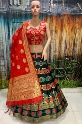 Ladies Fashion Cotton Silk Lehenga Choli by Shree Umiya Fashion
