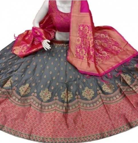 Ladies Rayon Bollywood Lehenga Choli by Shree Umiya Fashion