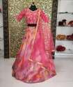 Ladies Semi Stitched Party Wear Silk Lehenga Choli