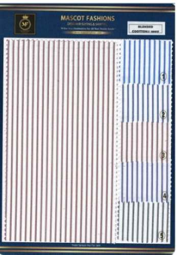 100-150 GSM Striped Shirting Fabric For Uniform  by mascot fashions private limited