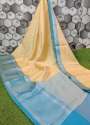 Binakaree Presents Kora Muslin Silk Saree  thumb 1