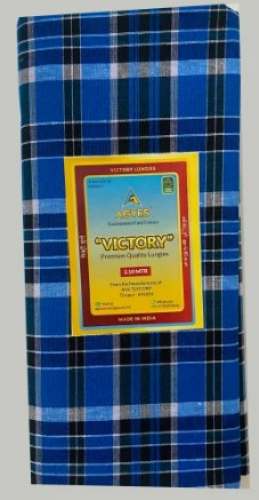 Checks Pattern Cotton Lungi for Men