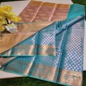 Banarsi colour zari softy silk saree  thumb 5