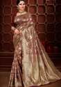 Brown Banarasi Art Silk Saree from Kolkata  thumb 1