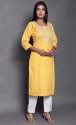 fancy-yellow-kurti-with-pant-set
