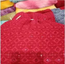 multi colour GEORGETTE Embroidery Fabric 