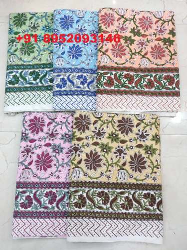 Doubel Bed Printed Bedsheet Traditional Sheet 