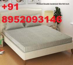Double Bed Elastic Bedsheet Printed Sheet