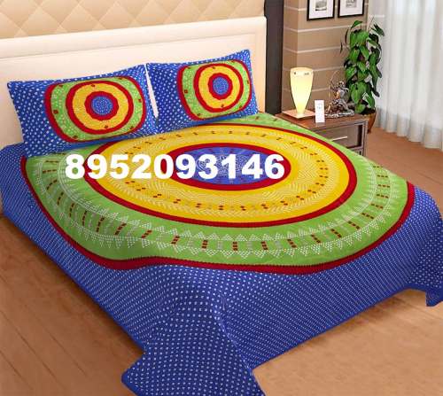 Double Bed Indigo Bedsheet 90x108,