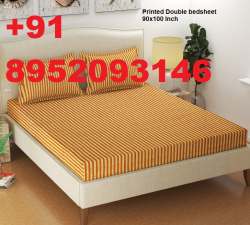 Double Bed King Size Bedsheet Printed