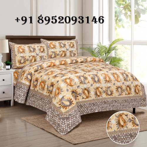 Double Bed King Size Cotton Bedsheet 108x100
