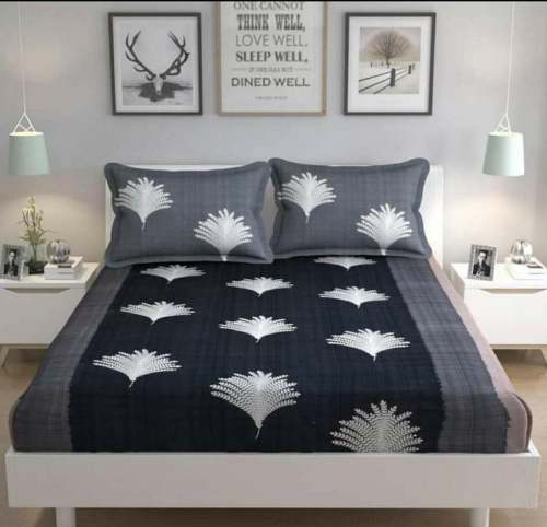 Double BED pRINTED dARK fLORAL
