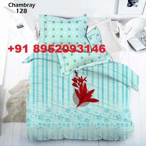 Double Bed Printed Jaipuri Bedsheet,