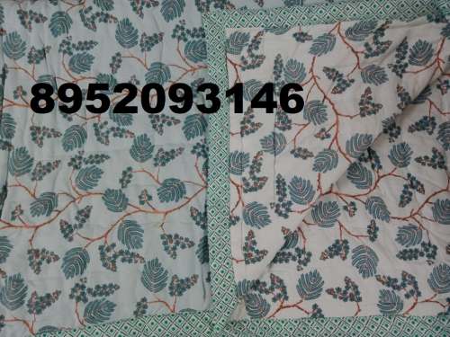 Jaipuri Cotton Rajai Double Bed 90x100 by Orruv India Pvt Ltd 