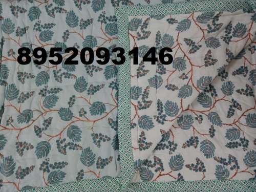 Jaipuri Cotton Rajai Double Bed 90x100 by Orruv India Pvt Ltd 