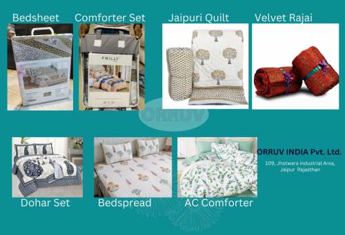 Luxury Jaipuri Rajai Diwali Gift â€“ Customized Corporate Hamper by Orruv India Pvt Ltd 